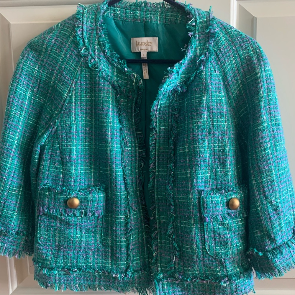 Laundry by Shelli Segal. Boucle jacket. Size 6. NWT.